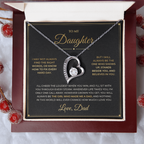 To My Daughter – From Dad – Forever Love Necklace