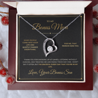 To My Bonus Mom – From Bonus Son – Forever Love Necklace