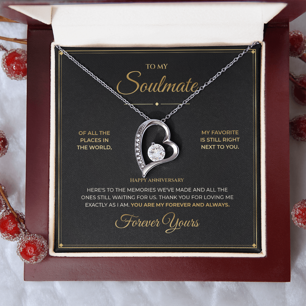 To My Soulmate – Anniversary Gift – Forever Love Necklace