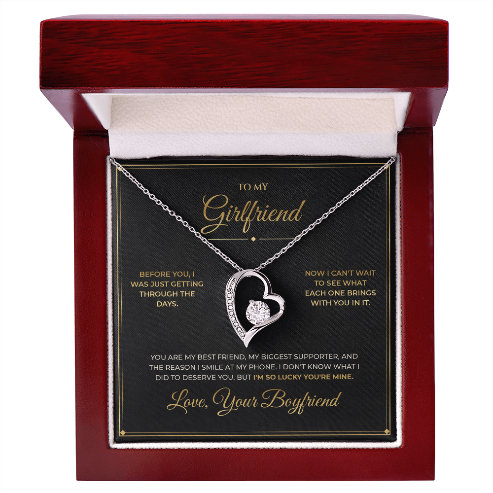To My Girlfriend – From Boyfriend – Forever Love Necklace