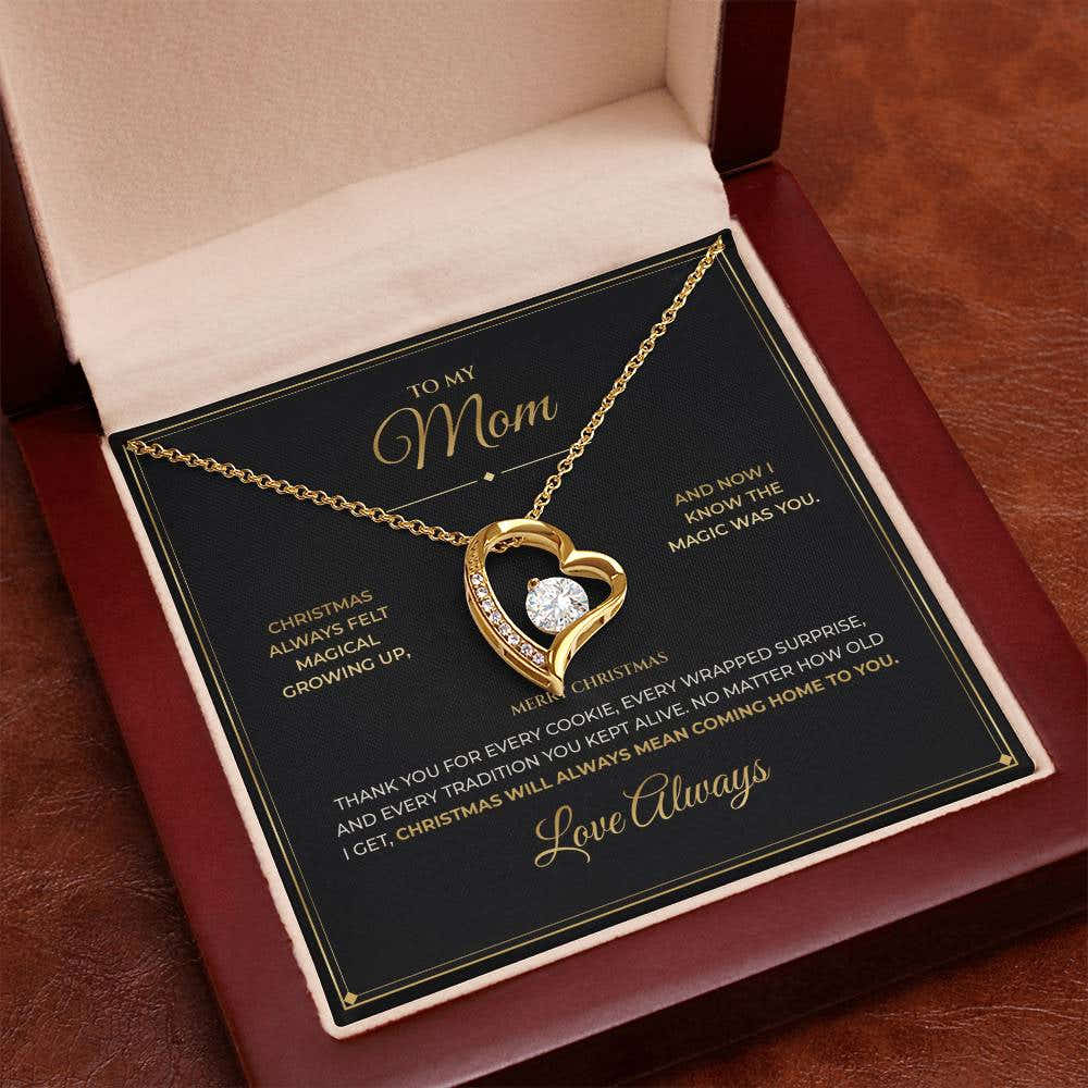 To My Mom – Christmas Gift – Forever Love Necklace