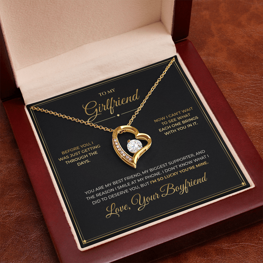 To My Girlfriend – From Boyfriend – Forever Love Necklace