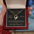To My Bonus Mom – From Bonus Son – Forever Love Necklace