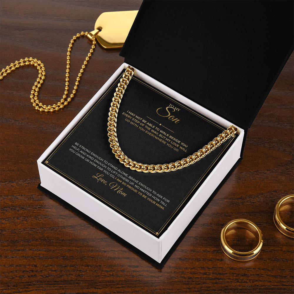 To My Son – From Mom – Cuban Link Chain