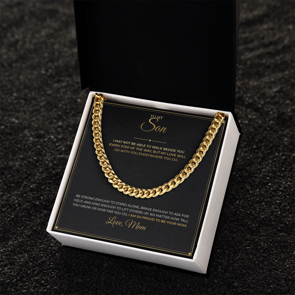 To My Son – From Mom – Cuban Link Chain