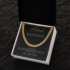 To My Husband – Anniversary Gift From Wife – Cuban Link Chain