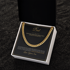 To My Dad – From Son – Cuban Link Chain