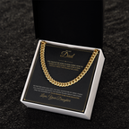 To My Dad – From Daughter – Cuban Link Chain