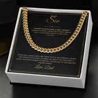 To My Son – From Dad – Cuban Link Chain