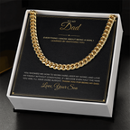 To My Dad – From Son – Cuban Link Chain