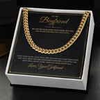 To My Boyfriend – From Girlfriend – Cuban Link Chain
