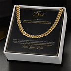 To My Dad – From Kids – Cuban Link Chain