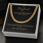 To My Boyfriend – From Girlfriend – Cuban Link Chain