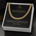 To My Son – From Mom – Cuban Link Chain