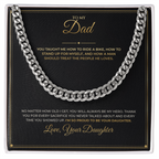 To My Dad message card with Cuban Link Chain — I'm so proud to be your daughter