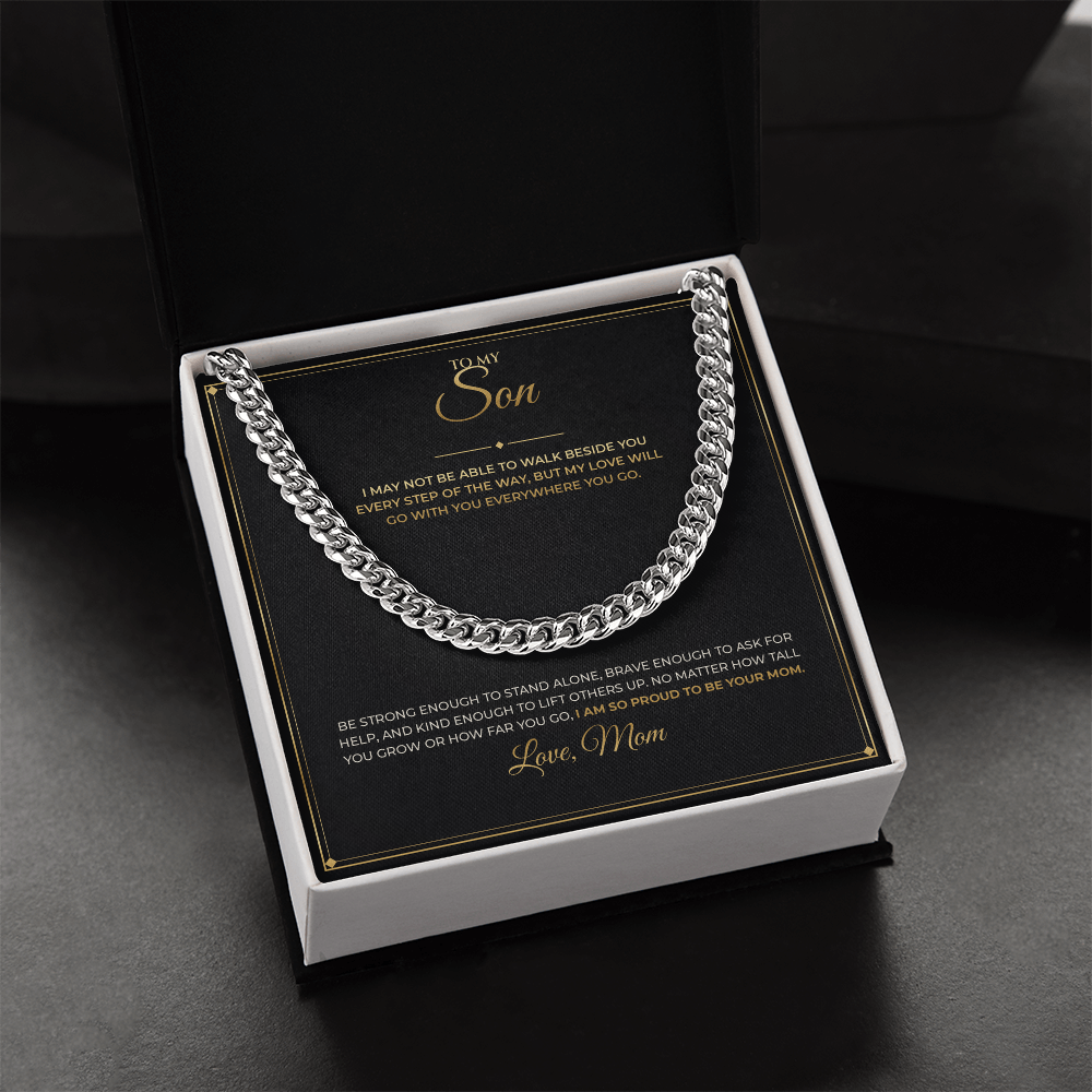 To My Son – From Mom – Cuban Link Chain