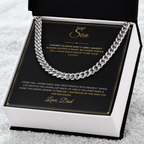 To My Son – From Dad – Cuban Link Chain