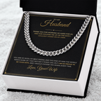 To My Husband – From Wife – Cuban Link Chain