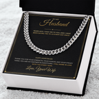 To My Husband – Anniversary Gift From Wife – Cuban Link Chain
