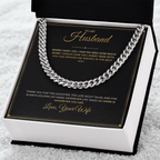 To My Husband – From Wife – Cuban Link Chain
