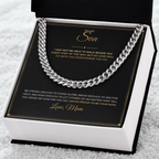 To My Son – From Mom – Cuban Link Chain
