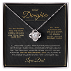To My Daughter, Love Dad — Love Knot Necklace