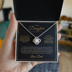 To My Daughter, Love Dad — Love Knot Necklace