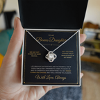 To My Bonus Daughter – Love Knot Necklace