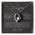 To My Daughter – From Dad – Forever Love Necklace