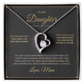 To My Daughter – From Mom – Forever Love Necklace