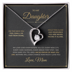 To My Daughter – From Mom – Forever Love Necklace