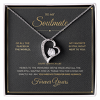 To My Soulmate message card for Anniversary with Forever Love — You are my forever and always