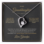 To My Granddaughter – From Grandpa – Forever Love Necklace