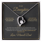 To My Daughter message card for Birthday with Forever Love — You will always be our greatest gift