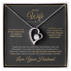 To My Wife – From Husband – Forever Love Necklace