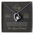 To My Wife message card with Forever Love — I would marry you again tomorrow