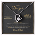 To My Daughter – From Dad – Christmas Forever Love Necklace