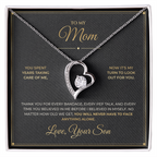 To My Mom message card with Forever Love — You will never have to face anything alone
