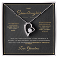 To My Granddaughter – From Grandma – Forever Love Necklace