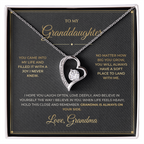 To My Granddaughter – From Grandma – Forever Love Necklace