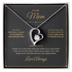 To My Mom message card for Birthday with Forever Love — The world got better the day you were born