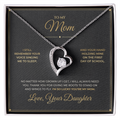 To My Mom message card with Forever Love — I'm so lucky you're my mom