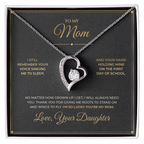 To My Mom message card with Forever Love — I'm so lucky you're my mom