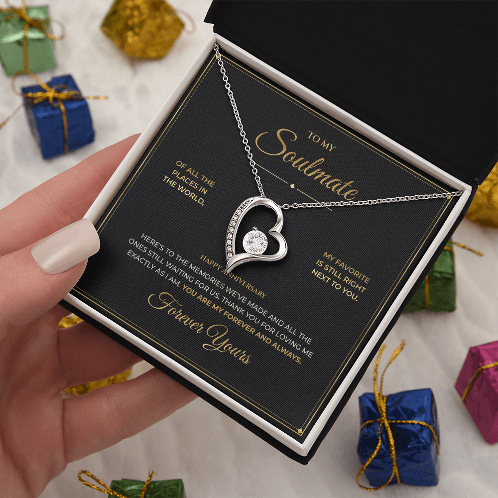 To My Soulmate – Anniversary Gift – Forever Love Necklace