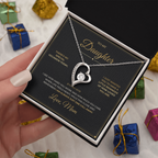 To My Daughter – Just Because Gift From Mom – Forever Love Necklace