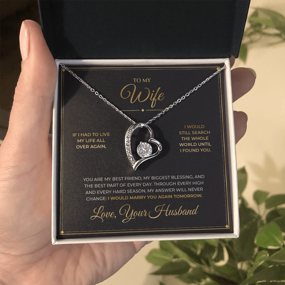 To My Wife – From Husband – Forever Love Necklace