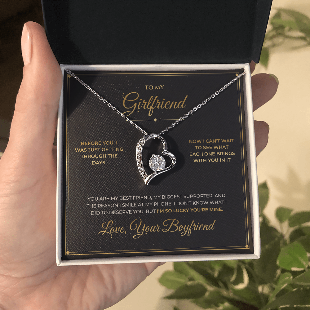 To My Girlfriend – From Boyfriend – Forever Love Necklace