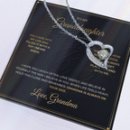 To My Granddaughter – From Grandma – Forever Love Necklace