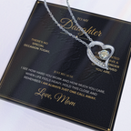 To My Daughter – Just Because Gift From Mom – Forever Love Necklace