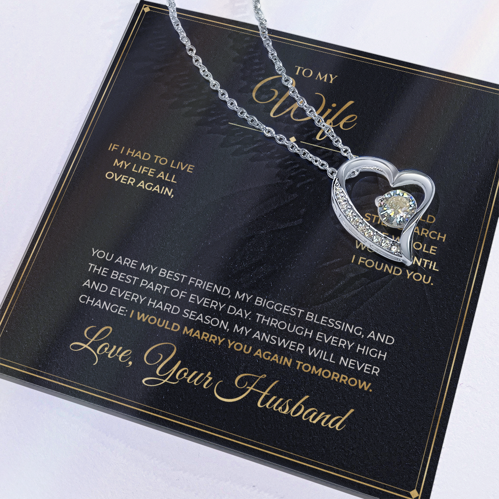 To My Wife – From Husband – Forever Love Necklace